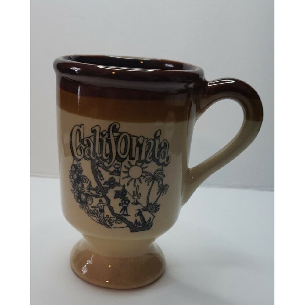 Vintage California Scene 3 Toned Souvenir Mug